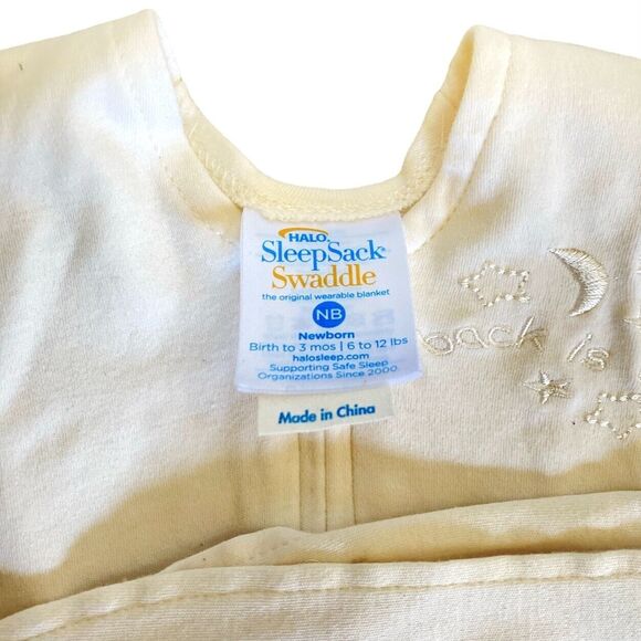 HALO Sleep Sack Wearable Blanket Newborn Baby 0-3M 6-12 lbs Embroidered - Picture 4 of 7